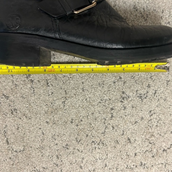 Tory Burch Sz 6 “Chrystie”Black Quilted Boots with Buckle Straps Great condition - Picture 14 of 16